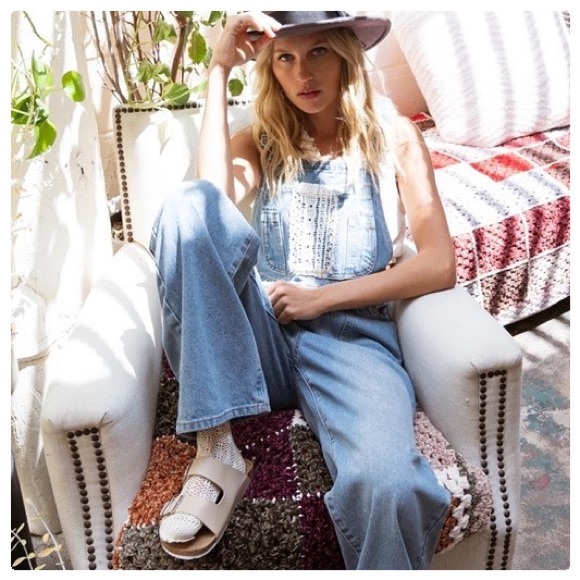 POL Fun Feel Denim Boho Overalls - Picture 6 of 12